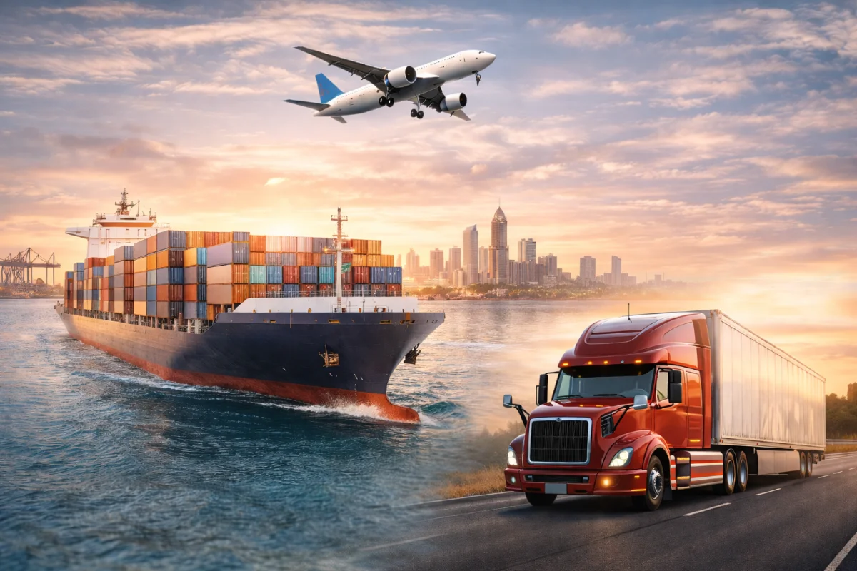 Transporte internacional en Costa Rica con comparación entre carga marítima, aérea y terrestre